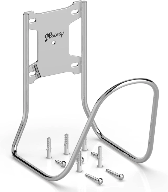 Alt view image 7 of 7 - Heavy-Duty Large Stainless Steel Garden Hose Holder (1)
