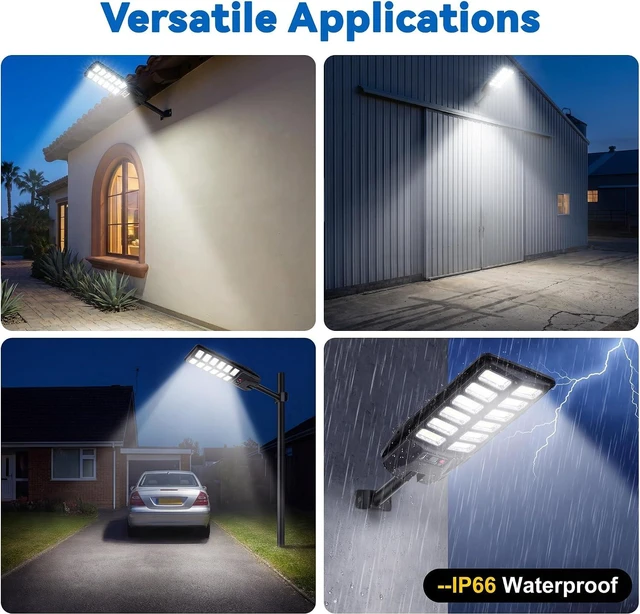 Alt view image 6 of 7 - Waterproof Solar Flood Lights, Dusk-to-Dawn with Motion Sensor, for Parking Lot, Garden, Yard & Pathway, 2 Pack