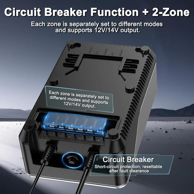 Alt view image 5 of 7 - 300W Low Voltage Landscape Transformer, 2 Zones, 120V AC to 12/14V AC