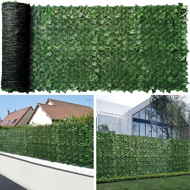 Main image of 72" x 96" Artificial Ivy Fence Panels with Mesh Back Faux Vine Leaf Privacy Screen for Balcony, Garden, Yard & Patio