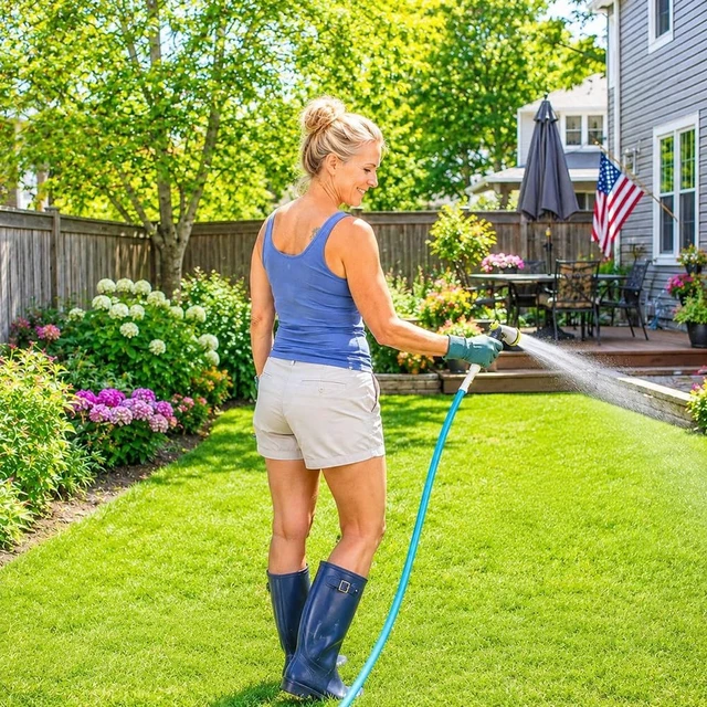 Alt view image 2 of 5 - 100 ft Heavy-Duty Garden Water Hose