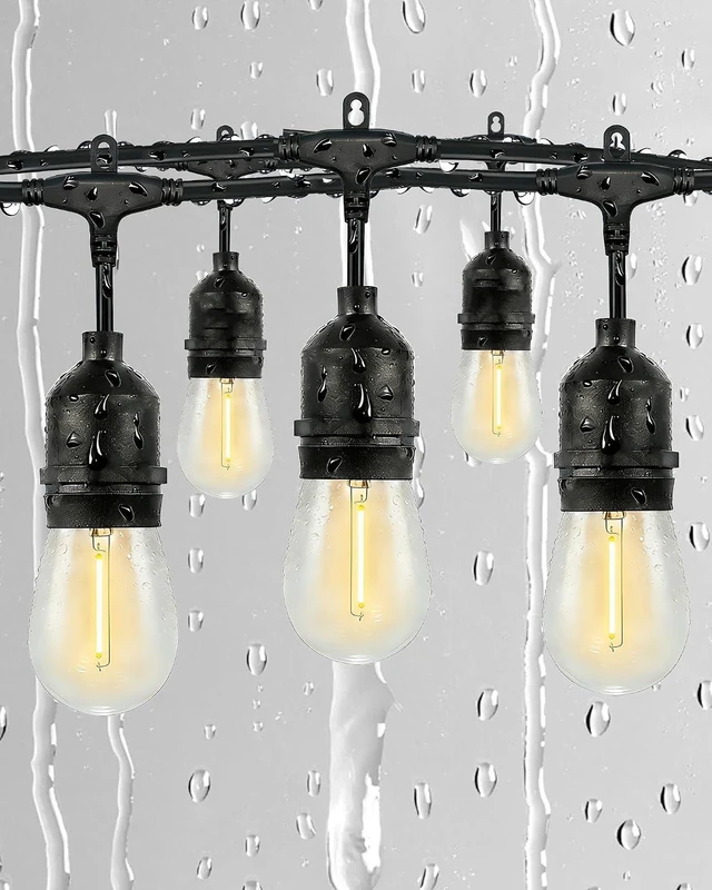Main image of Gmnee 25FT Outdoor String Lights Waterproof for Patio, Balcony & Gazebo