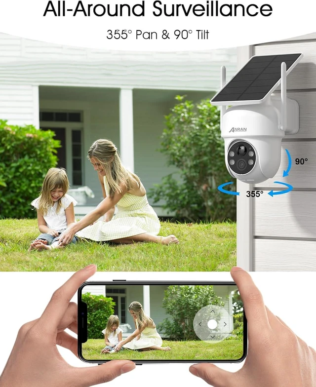 Alt view image 3 of 7 - 2K Solar Wireless Outdoor Security Cameras for Home Security 2 Pcs
