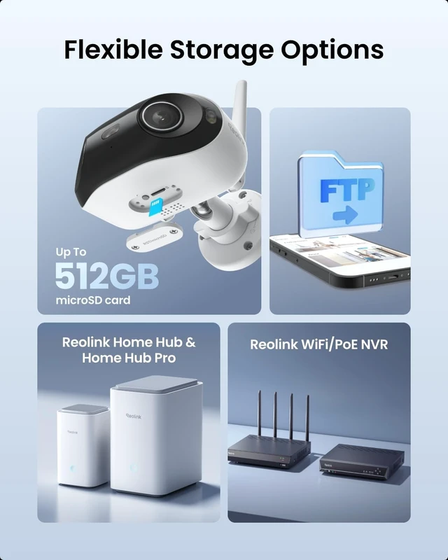 Alt view image 6 of 7 - 4K 8MP Dual-Lens Elite WiFi Outdoor Security Camera, 180° Panoramic