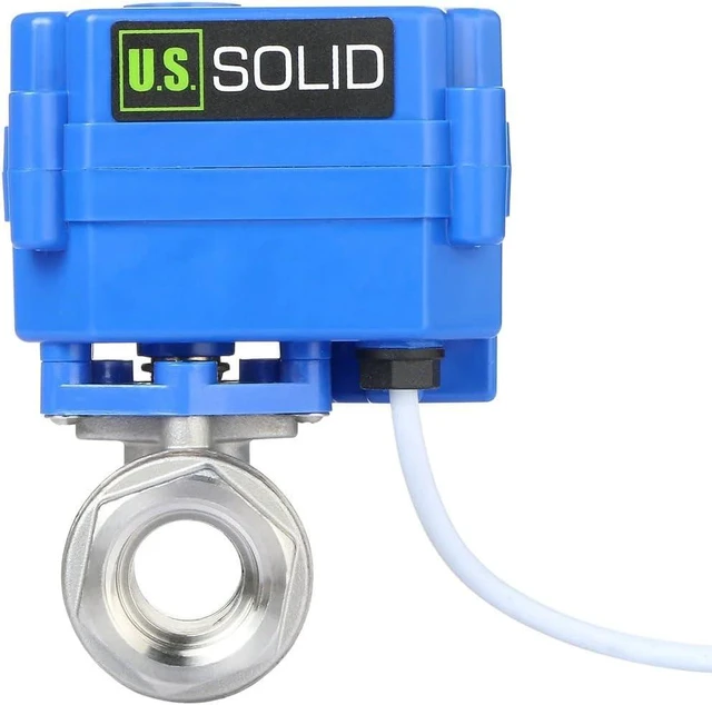 Alt view image 2 of 7 - Motorized Ball Valve, 1/2" NSF Certified 304SS with Full Port, 9-24V AC/DC, 2 Wire Auto Return Setup