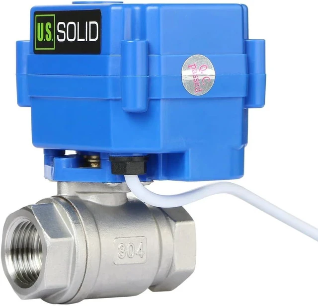 Alt view image 4 of 7 - Motorized Ball Valve, 1/2" NSF Certified 304SS with Full Port, 9-24V AC/DC, 2 Wire Auto Return Setup