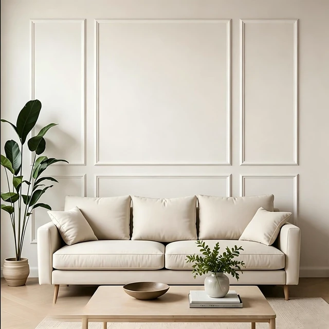 Alt view image 4 of 7 - 3-Set Peel and Stick Wall Molding Kit, Pre-Cut 24x60in Wainscoting Panels