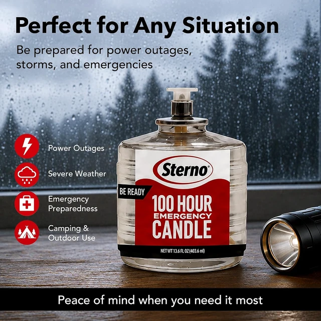Alt view image 5 of 6 - 100-Hour Emergency Candles for Power Outages, 6-Pack