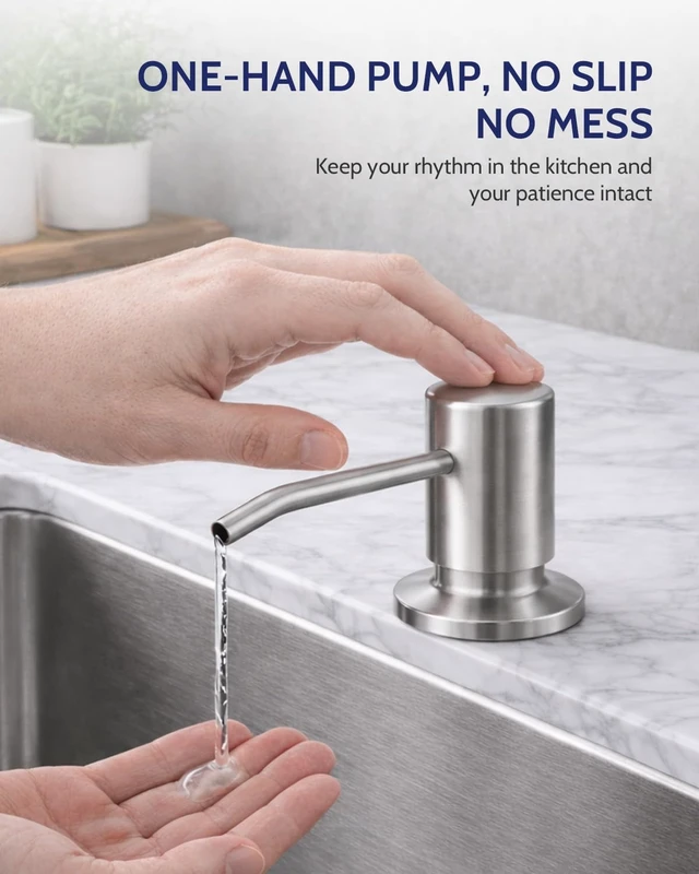 Alt view image 6 of 7 - Brushed Nickel Pull-Down Kitchen Faucet with Soap Dispenser