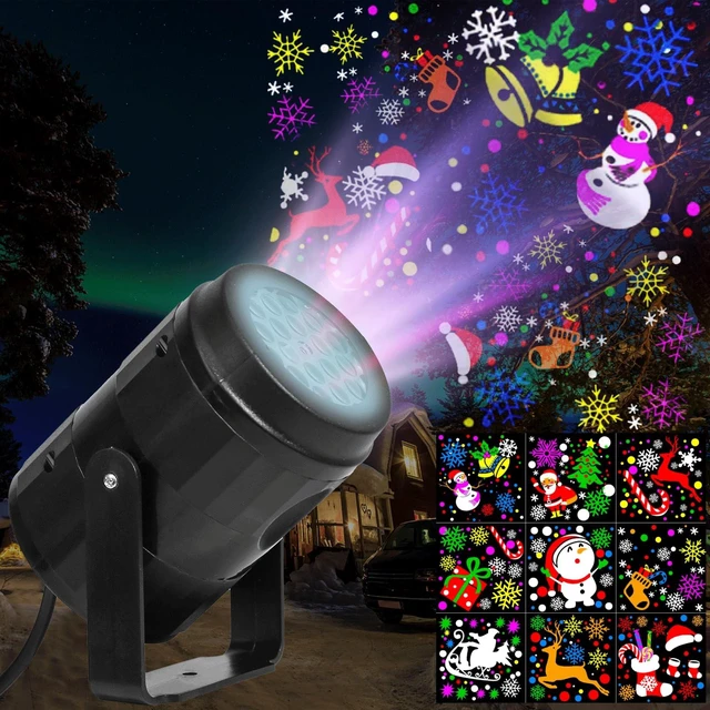 Alt view image 2 of 7 - Christmas Projector Lights Outdoor/Indoor, Led Lights Projector Waterproof for Christmas Decorations, Holiday Projector for Xmas