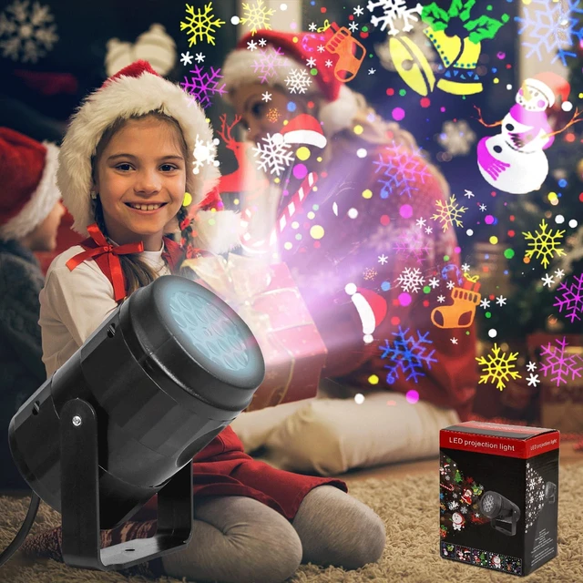 Alt view image 6 of 7 - Christmas Projector Lights Outdoor/Indoor, Led Lights Projector Waterproof for Christmas Decorations, Holiday Projector for Xmas