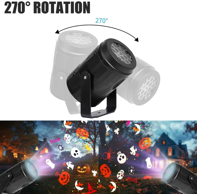 Alt view image 6 of 7 - Halloween Projector Lights Outdoor/Indoor, Led Lights Projector Waterproof for Holiday Decorations, Holiday Projector for Halloween Party
