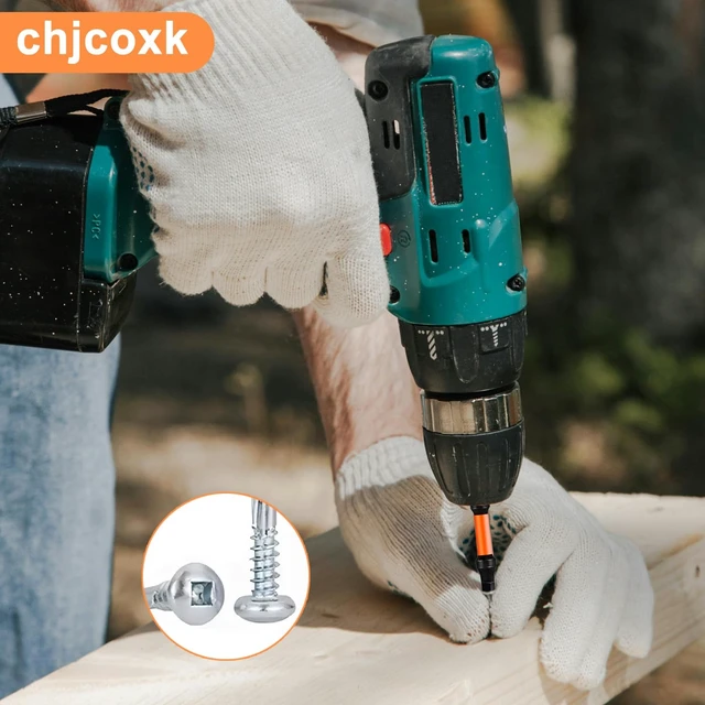 Alt view image 5 of 6 - Impact Bit Set, chjcoxk 10PCS #2 Square Drive Bits SQ2 Drill Bit, Magnetic S2 Steel Square Screwdriver Bit, 2" 4" 6" Long