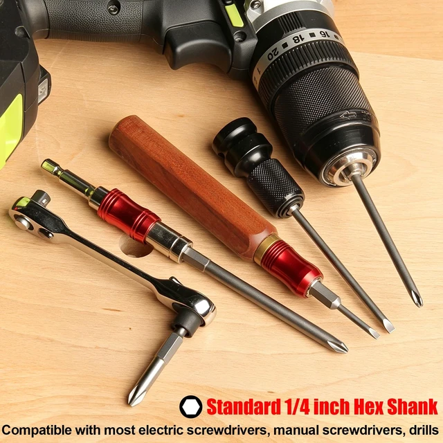 Alt view image 7 of 7 - 10 Pcs Slotted Phillips Magnetic Screwdriver Bit Set Flat Bits for Drill | Phillips and Flat Head, S2 Alloy Steel, 1/4 Inch Hex Shank, 2 Inch/50mm long
