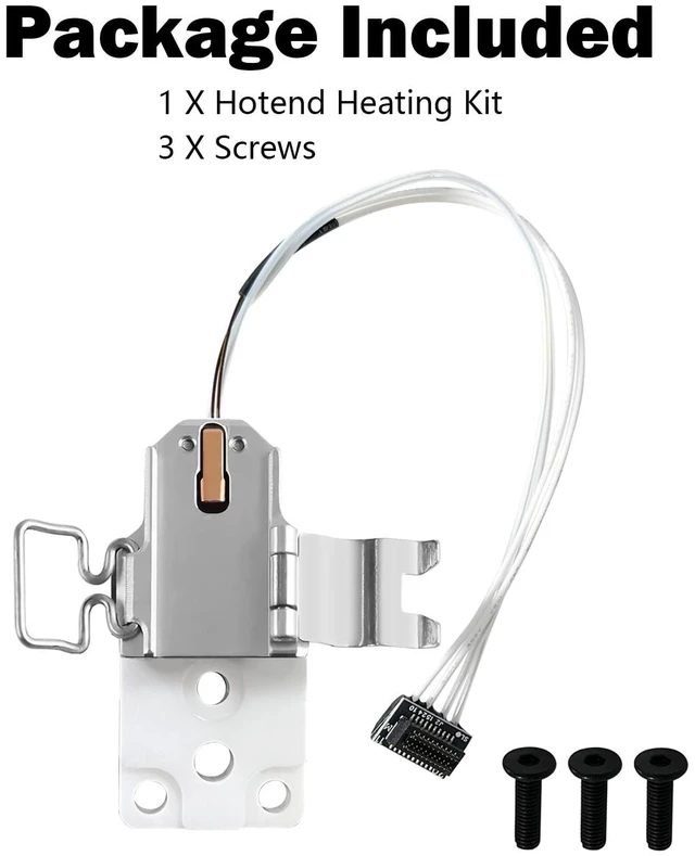 Alt view image 2 of 7 - Heating Assembly Kit for A1 Mini/A1/A2L Ceramic Zirconia Heat Insulation Block Heating Component Heater Cartridge and Thermistor Temperature Sensor Heat-Insulating Base Clip for Bambu Lab