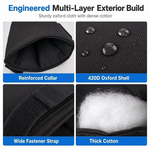 Alt view image 4 of 7 - Outdoor Faucet Covers for Winter Freeze Protection (2) | Waterproof, Hose Bib Cover, Patio Winterizing, Outside Yard Use