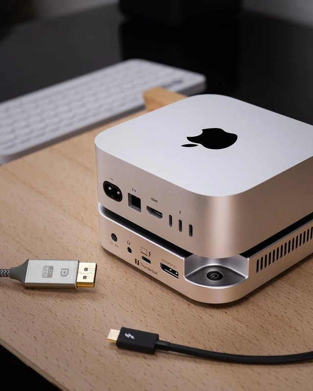 Alt view image 5 of 7 - BLACKJET MiniRaiden Thunderbolt 5 Dock for Mac Mini M6/M5 Pro/M4