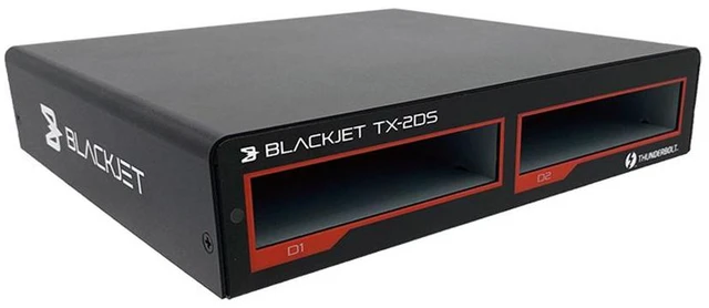 Main image of BLACKJET TX-2DS 2-Bay Thunderbolt 3 Docking System