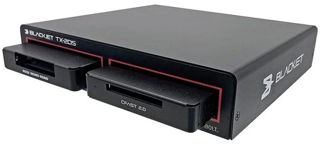 Alt view image 6 of 7 - BLACKJET TX-2DS 2-Bay Thunderbolt 3 Docking System