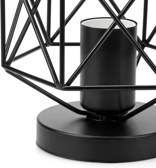Alt view image 4 of 7 - Hedume 2 Pack Semi-Flush Mount Ceiling Light, Retro Black Industrial Ceiling Light - Black Painting Metal Pendant Light Fixture for Hallway Stairway Bedroom Kitchen (E27)