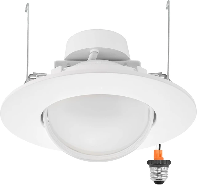 Alt view image 2 of 6 - Maxxima 5" & 6" Rotatable LED Retrofit Downlight Gimbal, 1100 Lumens, 5 CCT