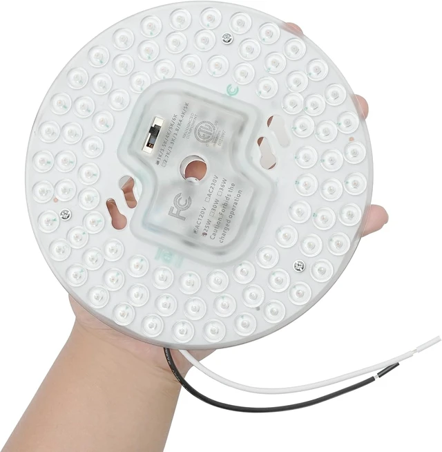 Alt view image 7 of 7 - 6.69'' LED Ceiling Fan Light Retrofit Kit 25W 3000LM Ceiling Light Replacement PCB Board 5CCT 3000K 3500K 4000K 5000K 6000K Adjustable 120V CRI90 Dimmable (25, watts)