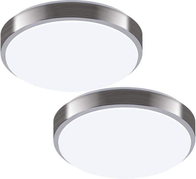 Main image of 8-Inch LED Ceiling Lights, Round Ceiling Light Fixture,12W 880LM 80W Incandescent Equivalent(AC85V-265V),Natrual White Light for Kitchen Bathroom Dining Room Closet(2-Pack)