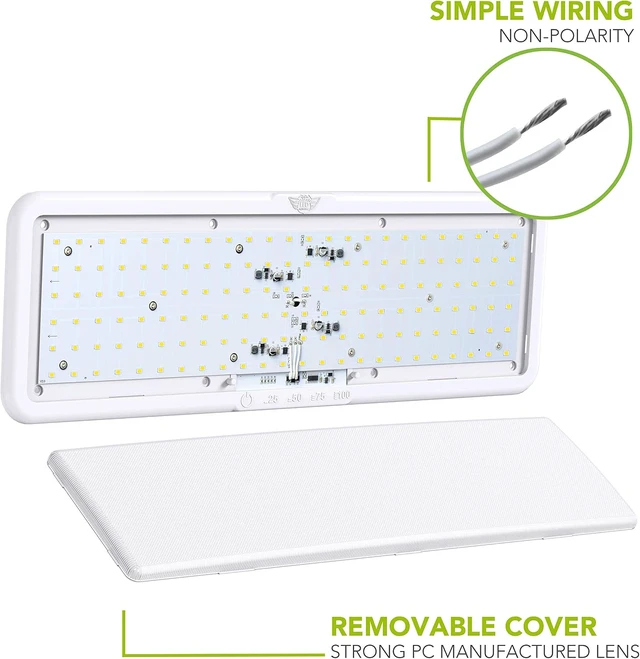 Alt view image 7 of 7 - RV LED Ceiling Light Fixture 20" x 6.5" -1450 Lumen with Touch Dimmer Switch Interior Lighting for Car/RV/Trailer/Camper/Boat DC 12V Natural White 4000-4500K (4-PACK)