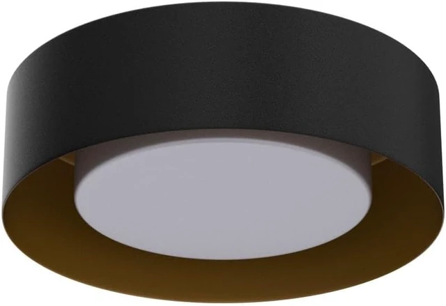Alt view image 4 of 7 - Yiisem Glass Black and Gold Flush Mount Ceiling Lights, 12.5 in