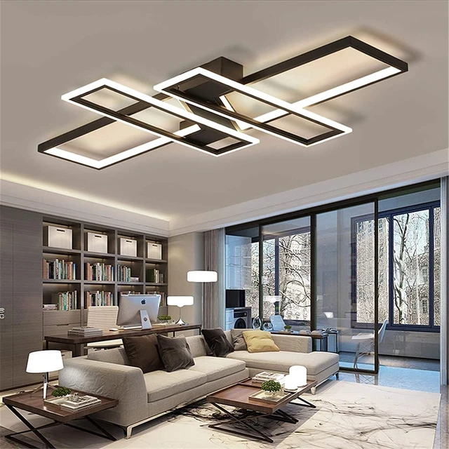 Alt view image 3 of 6 - SMG Modern Led Ceiling Light Living Room, 47" Kitchen Light Fixtures