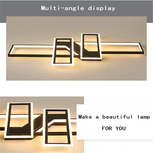 Alt view image 6 of 6 - SMG Modern Led Ceiling Light Living Room, 47" Kitchen Light Fixtures