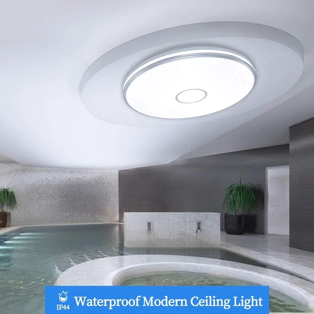 Alt view image 7 of 7 - Airand LED Flush Mount Ceiling Light Fixture, 15 Inch LED Ceiling Lights 5000K 3800LM Water-Proof Round Modern Lamp for Bedroom Kitchen Dining Room Hallway Laundry Warehouse Daylight Lighting