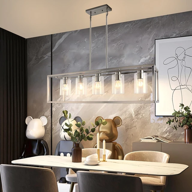 Alt view image 2 of 7 - Kalium 5 Light Chandeliers for Dining Room, Island Room Light Fixture