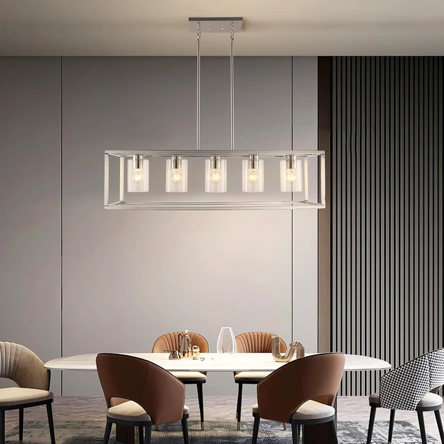 Alt view image 3 of 7 - Kalium 5 Light Chandeliers for Dining Room, Island Room Light Fixture