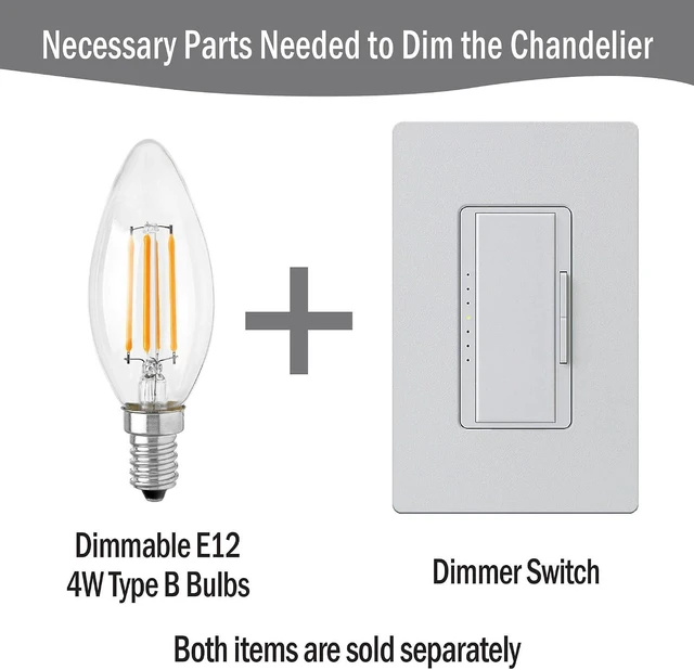 Alt view image 5 of 5 - Hampton Hill Presidio Chandelier for Dining Room, 5-Light Chandelier for Entryway with Adjustble Height, Sloped Ceiling Compatible, Modern Chandelier Light, 24" W, Gold/White
