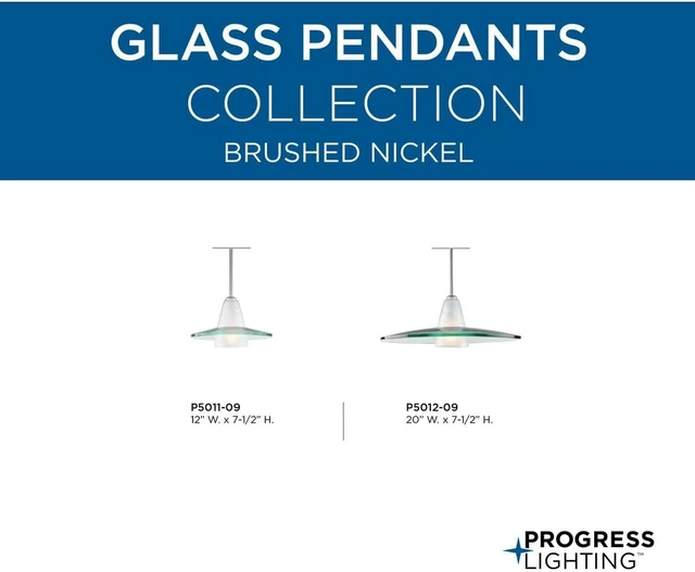 Alt view image 5 of 7 - Progress Lighting Modern Mini-Pendant Light, Brushed Nickel