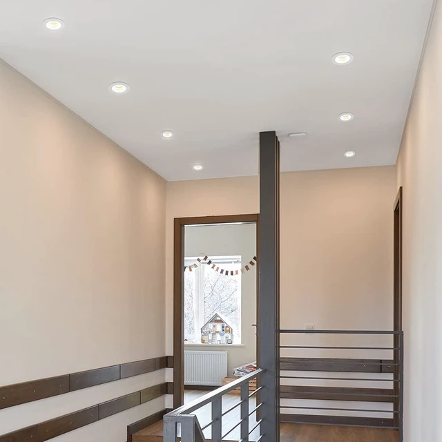 Alt view image 5 of 7 - Maxxima 2" Recessed Anti-Glare LED Downlight, White, 600 Lumens, 5 CCT