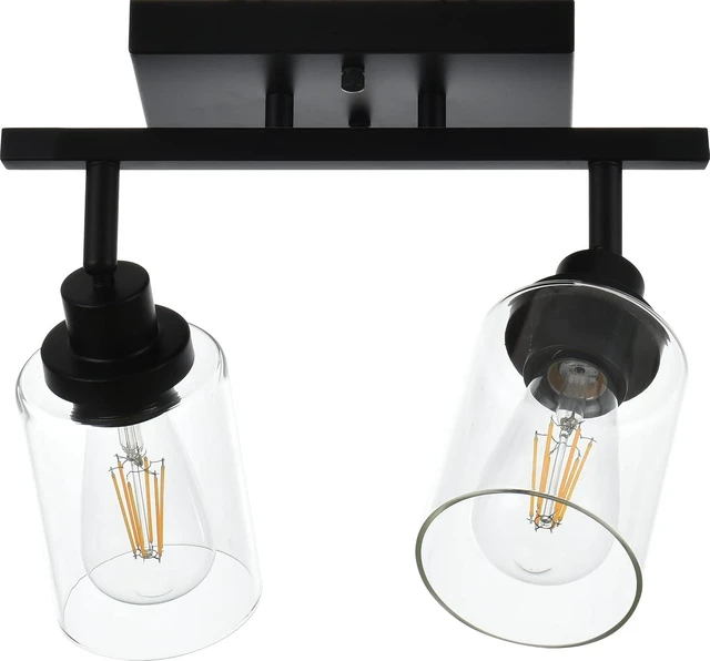 Main image of MELUCEE 2 Light Wall Scone Spotlight Semi Flush Mount Ceiling Light