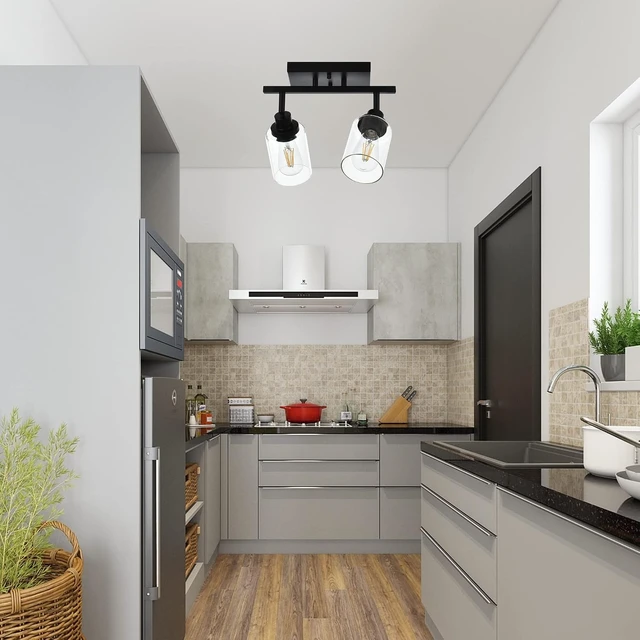 Alt view image 3 of 7 - MELUCEE 2 Light Wall Scone Spotlight Semi Flush Mount Ceiling Light