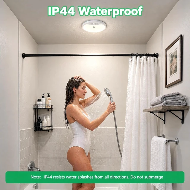 Alt view image 4 of 7 - 4Pack 9Inch Wired Motion Sensor Ceiling Lights, 18W 1800lm LED Closet Light