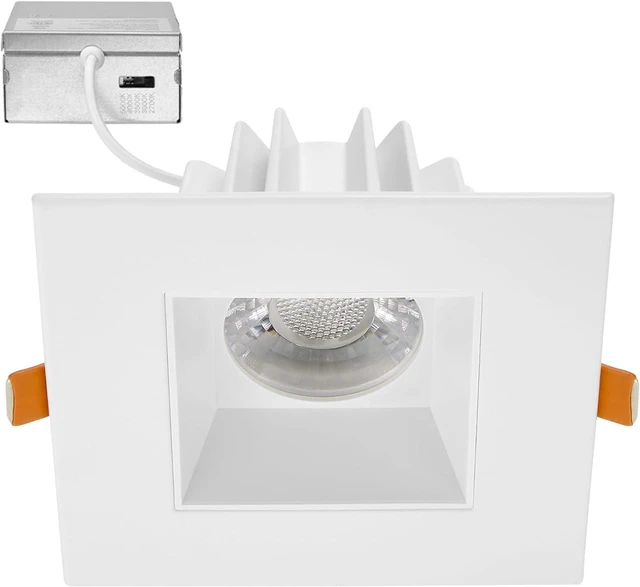 Main image of Maxxima 4" Anti-Glare LED Square Downlight, 1200 Lumens, 5 CCT, White
