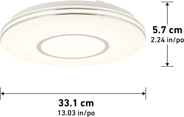 Alt view image 6 of 7 - Artika Horizon LED Ceiling Light Fixture Offer a Brightness of 1800 Lumens with Selectable White Option from Cool White to Warm White Use in Entryway, Living Room, Bedroom, Laudry Room and More