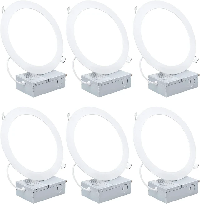 Main image of 7 Inch Ultra-Thin LED Recessed Ceiling Light , 6000K Cool Light 18W