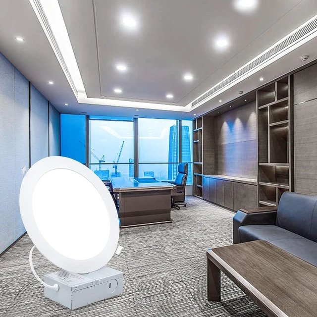 Alt view image 2 of 7 - 7 Inch Ultra-Thin LED Recessed Ceiling Light , 6000K Cool Light 18W