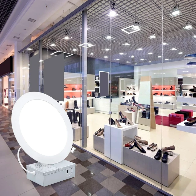 Alt view image 3 of 7 - 7 Inch Ultra-Thin LED Recessed Ceiling Light , 6000K Cool Light 18W