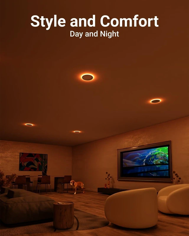 Alt view image 2 of 7 - Sunco 12 Pack 6 Inch 5CCT LED Recessed Light with Night Light 14W=100W