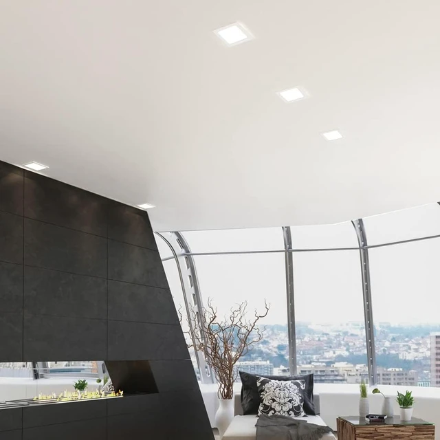 Alt view image 4 of 7 - Maxxima 6 in. Retrofit Recessed Square LED Downlight, 1200 Lumens, 5 CCT