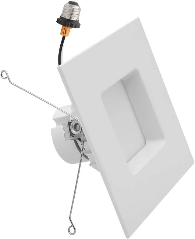 Alt view image 5 of 7 - Maxxima 6 in. Retrofit Recessed Square LED Downlight, 1200 Lumens, 5 CCT