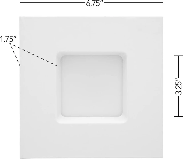 Alt view image 6 of 7 - Maxxima 6 in. Retrofit Recessed Square LED Downlight, 1200 Lumens, 5 CCT