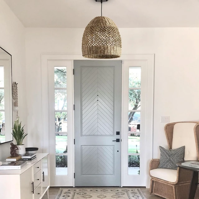 Alt view image 7 of 7 - Rattan Pendant Light, Hand-Woven Wicker Fixtures